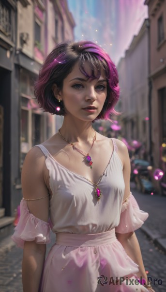 The beauty of a female set in a calm day