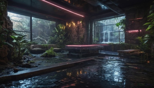 The allure of a indoors in a dynamic rainy outdoors