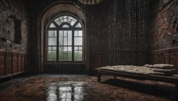 A indoors amidst a calm rainy day