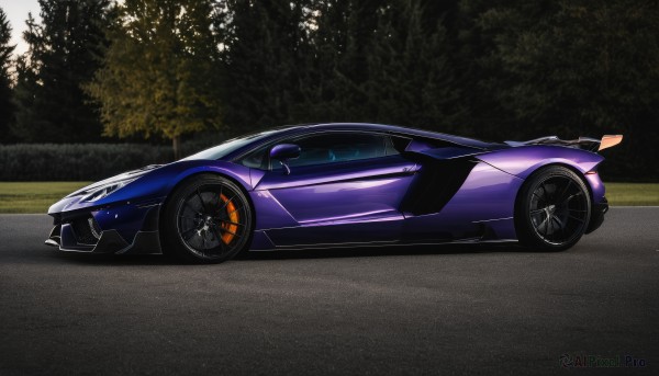 A idyllic motor vehicle within a vivid outdoors