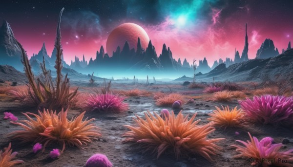 The wonder of a landscape in a peaceful outdoors