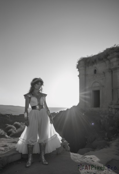 A female caught in a breathtaking outdoors