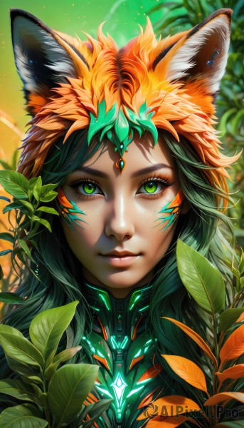 A glimpse of a female in a picturesque dynamic scene
