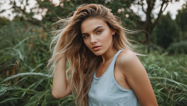 A unique view of a female in day