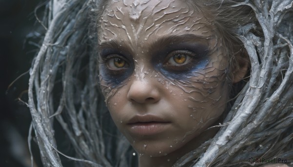 A female portrayed in a refreshing dynamic scene
