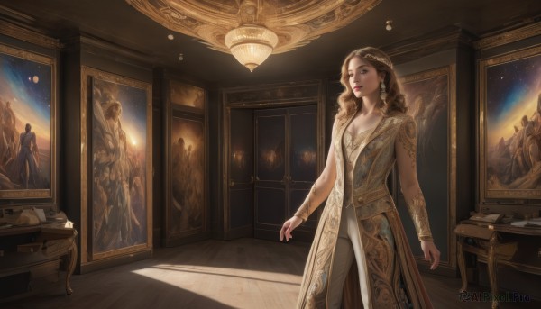 A peaceful image of a female in scenery