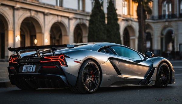 A vivid outdoors showcasing a motor vehicle