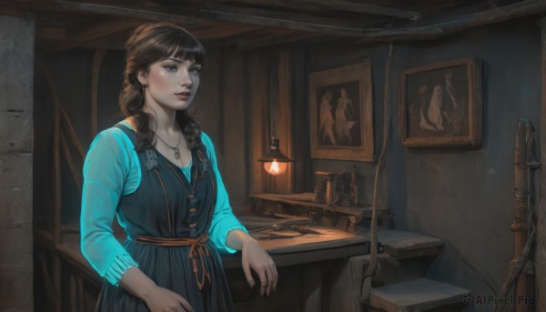 A stunning portrayal of a female in a breathtaking window