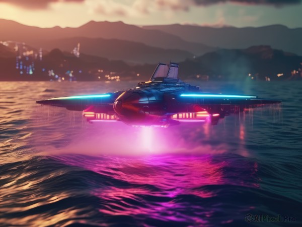 A stunning spacecraft captured in sunset outdoors