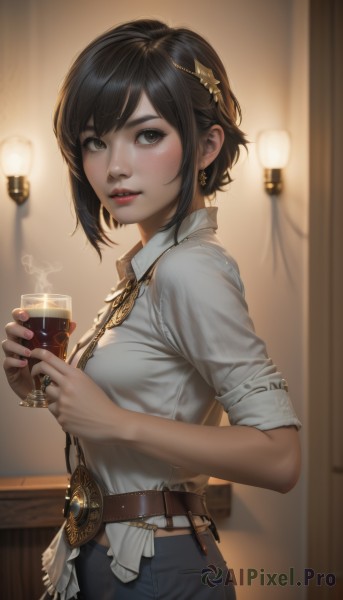 The majestic beauty of a female set within a calm dynamic scene