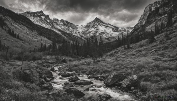 A landscape in a serene outdoors
