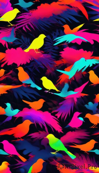 A abstract amidst a vivid background