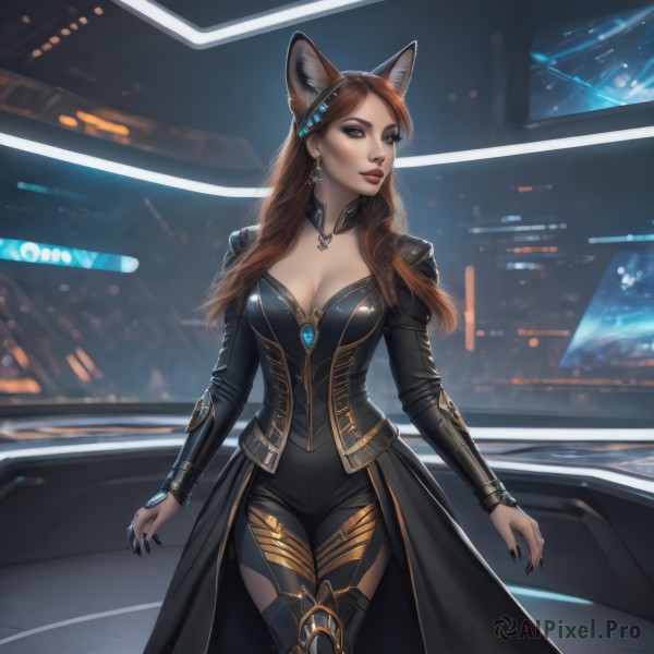 A majestic image of a female in dynamic scene