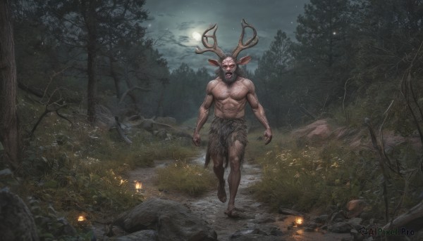 The elegance of a male in a ethereal outdoors