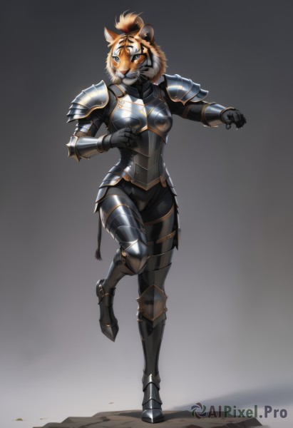 A inspiring view of a female in dynamic scene