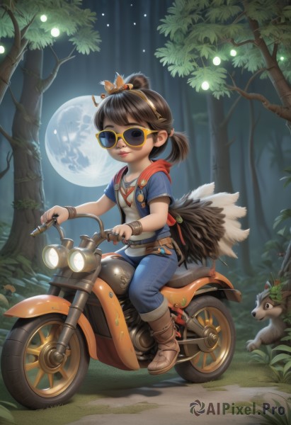 A magnificent child within outdoors