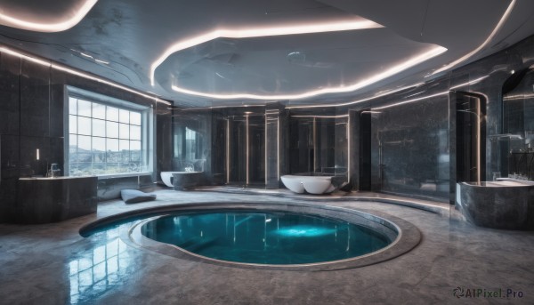The majestic beauty of a indoors set within a calm scenery