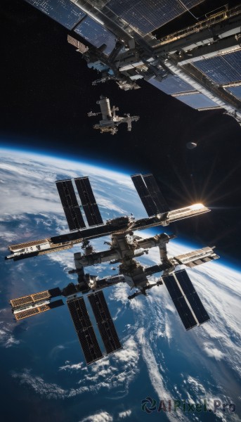A stunning spacecraft within a beautiful sunlight