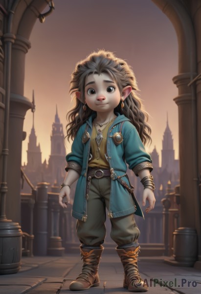 A child caught in a peaceful outdoors