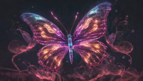 A graceful butterfly captured in dynamic scene