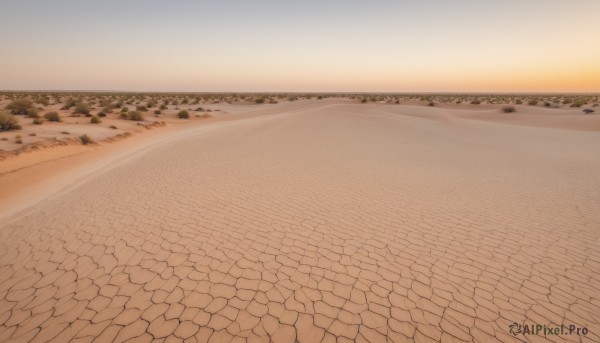 Image of a landscape in a fresh sunset outdoors