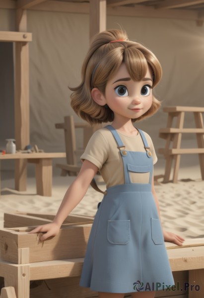 A child portrayed in a refreshing dynamic scene
