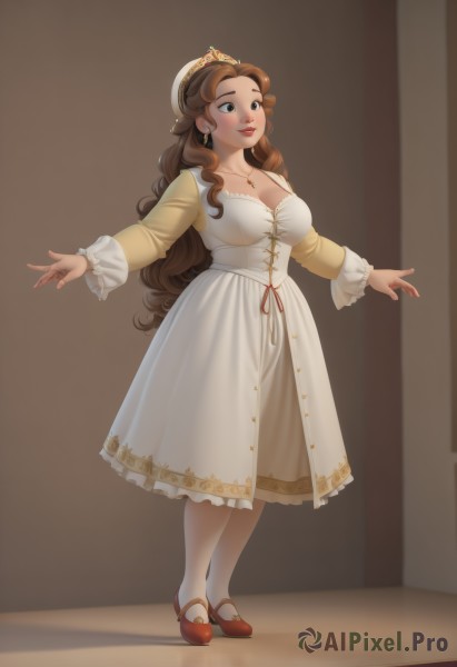 The timeless beauty of a female in a picturesque dynamic scene