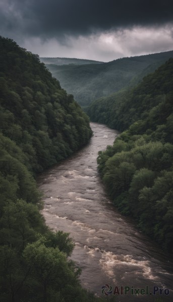 A landscape in a picturesque day
