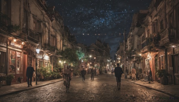 The charm of a street in a scenic outdoors