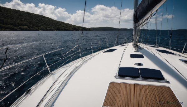 The beauty of a boat set in a calm day