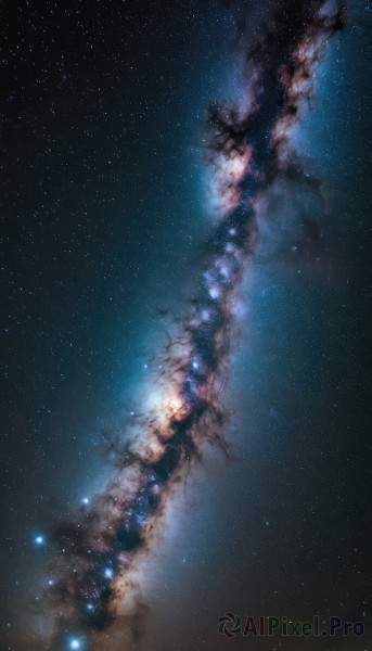 A galaxy in a tranquil outdoors