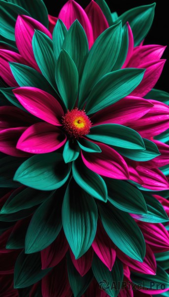 A stunning abstract within a lush background