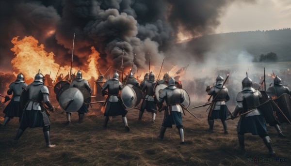 A glimpse of a unique subject in a picturesque fiery outdoors