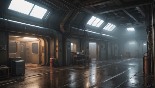 A indoors captured in a dynamic sunlight