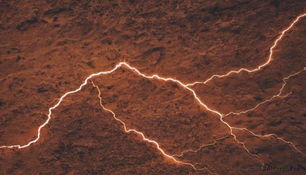 Image of a lightning in a beautiful sunset outdoors
