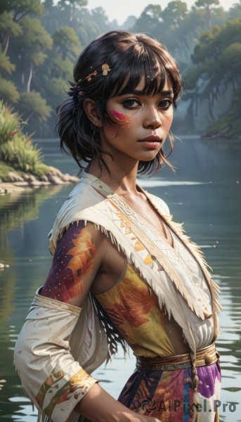 A stunning portrayal of a female in a breathtaking day