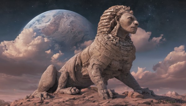 A majestic image of a alien in outdoors