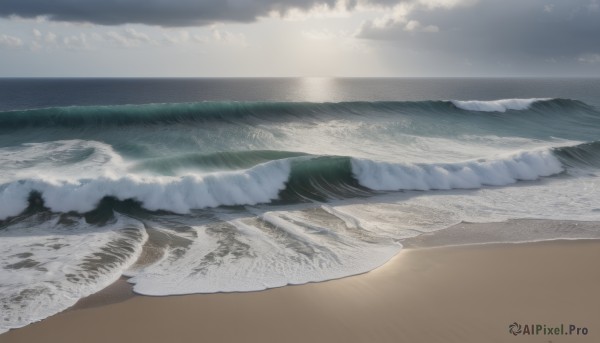 outdoors,sky,day,cloud,water,blue sky,no humans,ocean,beach,cloudy sky,scenery,sunset,mountain,sand,sun,horizon,waves,landscape,shore,sunrise,desert,bird