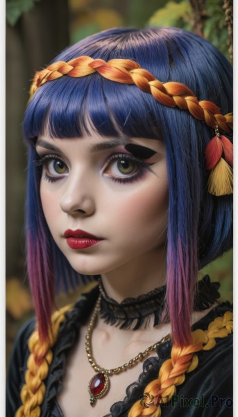 A female portrayed in a refreshing outdoors