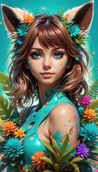 A female showcased in a vivid dynamic scene