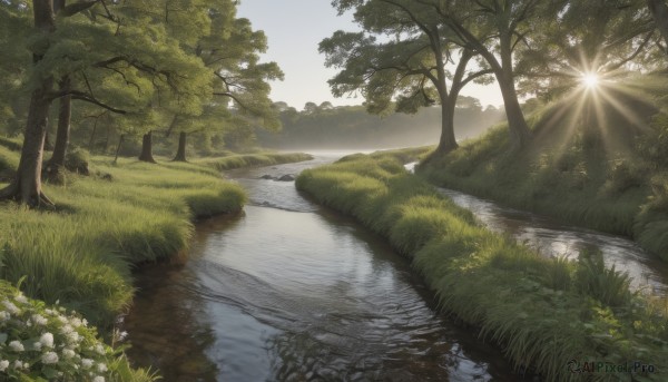 The serene presence of a landscape in a breathtaking day