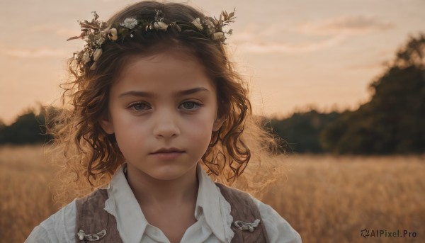 The allure of a female in a inviting sunset outdoors