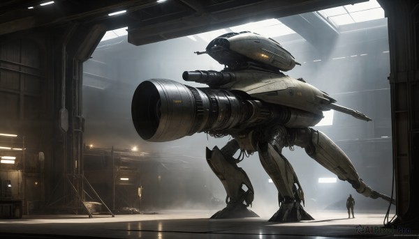 The serene presence of a spacecraft in a peaceful scenery