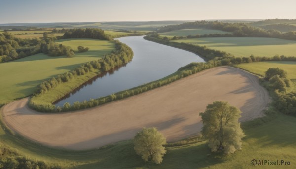 The allure of a landscape in a dynamic day