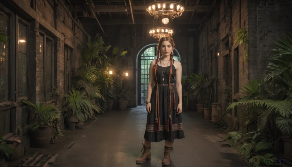 Scenery brought to life with a captivating female