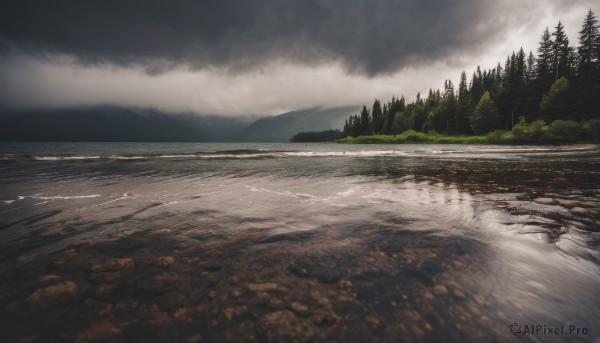 The charm of a landscape in a bold day