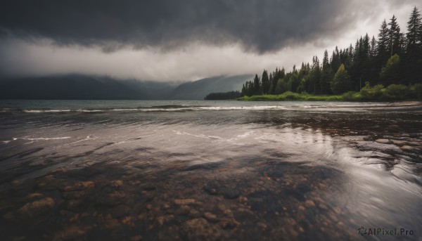 outdoors,sky,day,cloud,water,tree,no humans,cloudy sky,grass,nature,scenery,forest,reflection,mountain,road,river,landscape,lake,fog,grey sky,ocean,shore