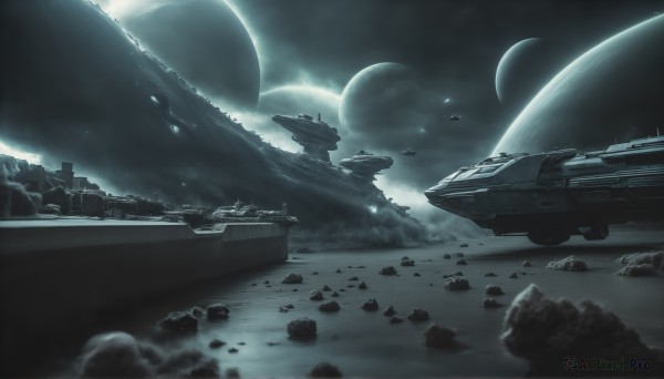 Outdoors brought to life with a serene spacecraft
