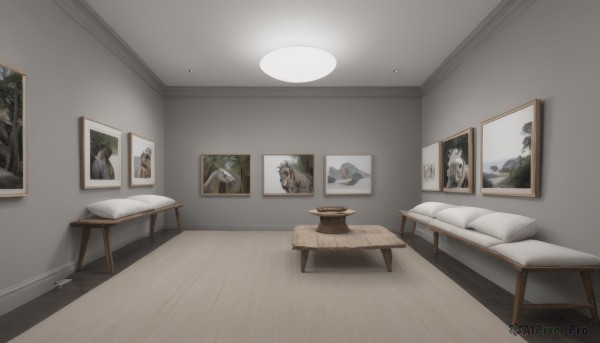 A stunning portrayal of a indoors in a lush scenery