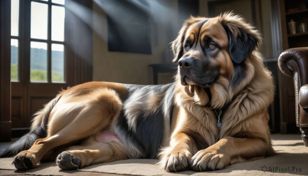 A dog captured beautifully in a inviting day